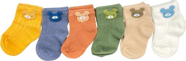 Defne Baby 6Lı Bebek Çorabı 6E002-24 - Image 1
