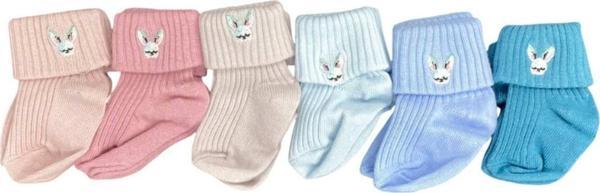 Defne Baby 6'lı Bebek Çorabı 6K008-24 - Image 1