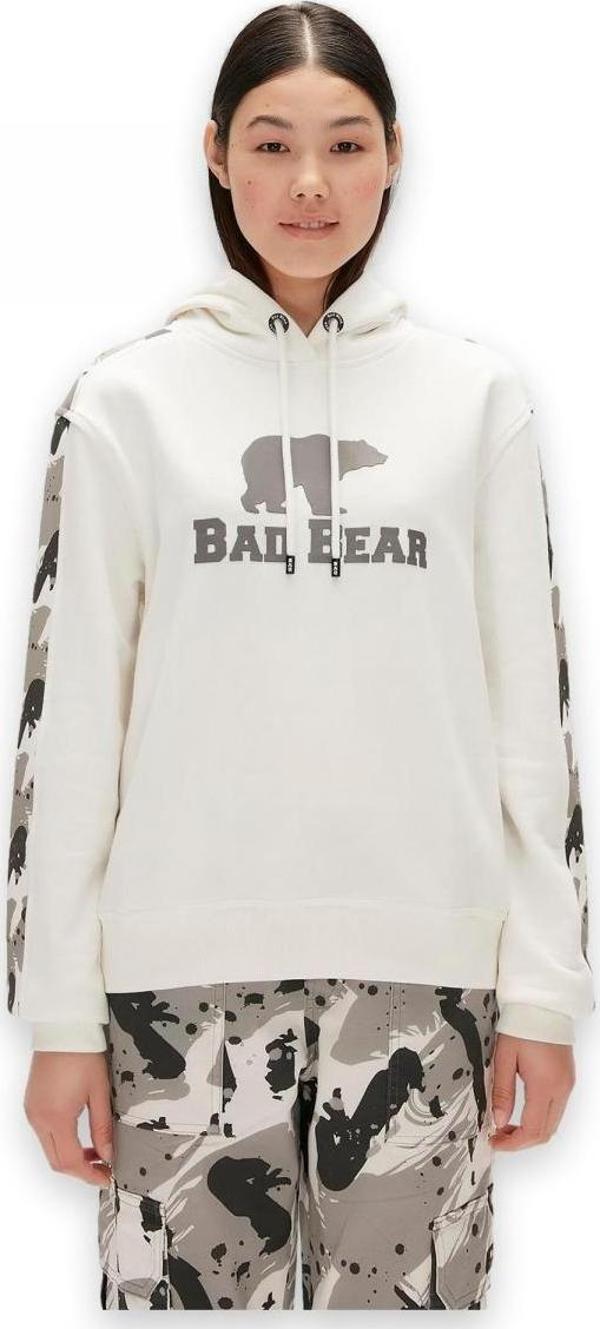 Bad Bear 23.04.12.010 Gwen Hoodie Beyaz Unisex Sweatshirt - Image 1