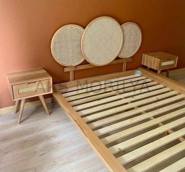 Rema-Design Ahşap Karot Karyola - Image 1
