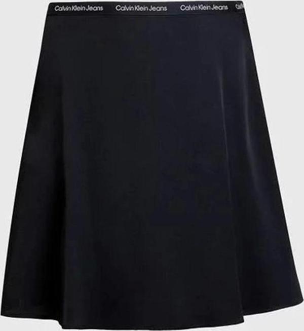 Calvin Klein Logo Elastic Siyah Etek - Image 1