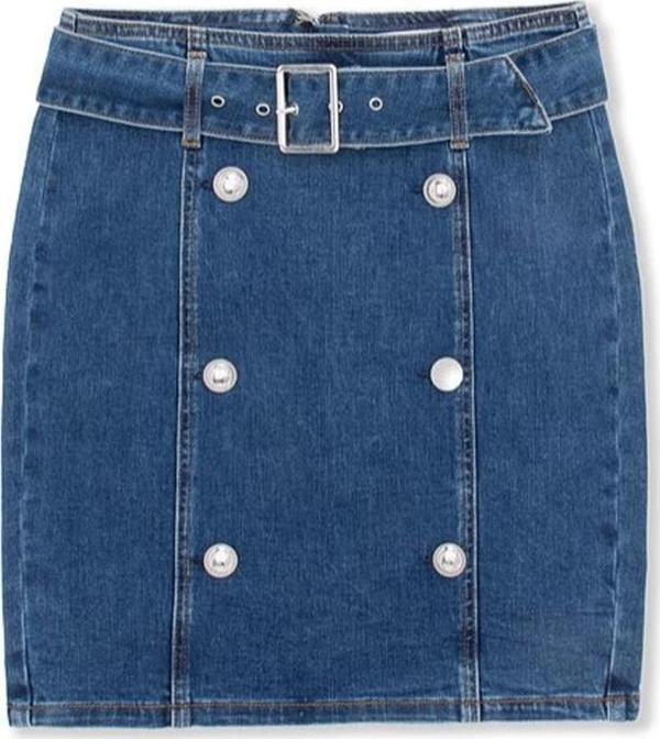 Guess Kadın Lacivert Denim Etek - Image 1
