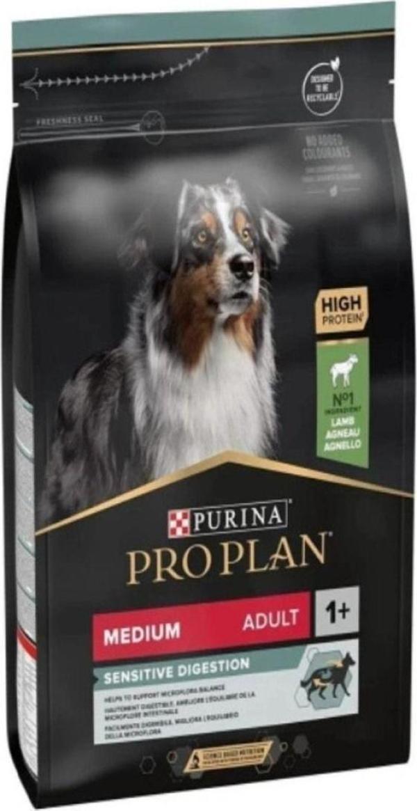 Pro Plan Medium Sensitive Digestion Kuzulu Ve Pirinçli Orta Irk Yetişkin Köpek Maması 3 kg - Image 1