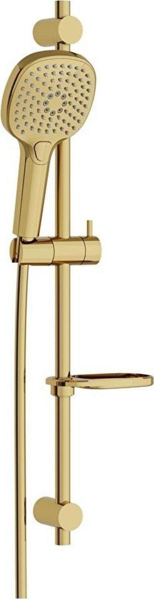 VitrA Bliss Square 3F Sürgülü El Duşu Takımı Altın A4577523 - Image 1