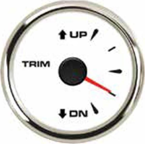 TRİM SAATİ 0-190 ÇAP 52MM BEYAZ TRİM GÖSTERGESİ TEKNE VE YAT - Image 1