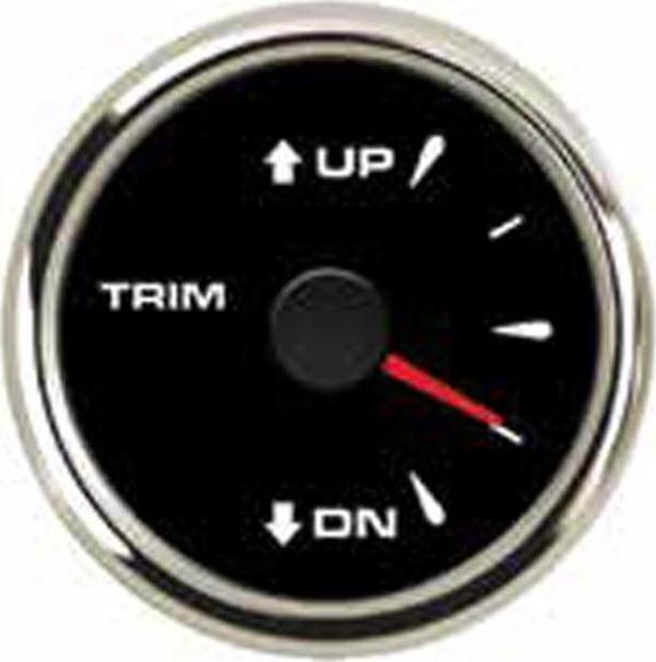 TRİM SAATİ 0-190 ÇAP 52MM SİYAH TRİM GÖSTERGESİ TEKNE VE YAT - Image 1