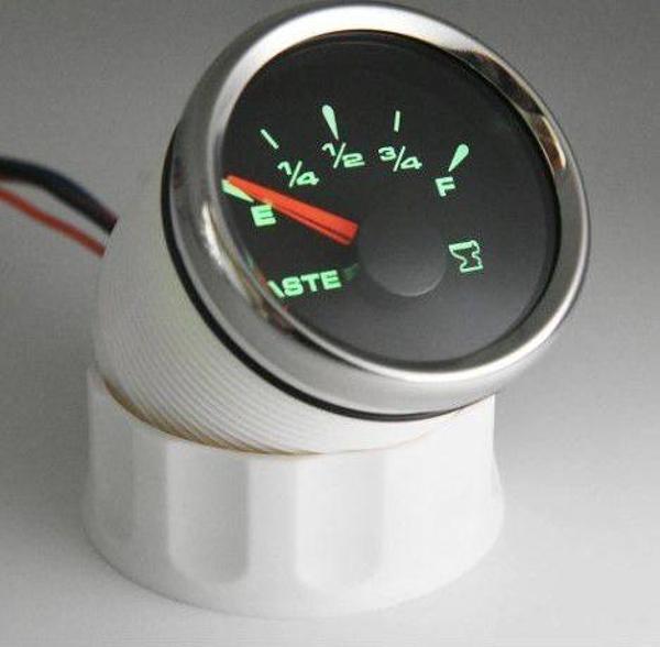 ATIK SU SEVİYE GÖSTERGESİ 12/24v ÇAP 52mm SİYAH TEKNE YAT  - Image 1