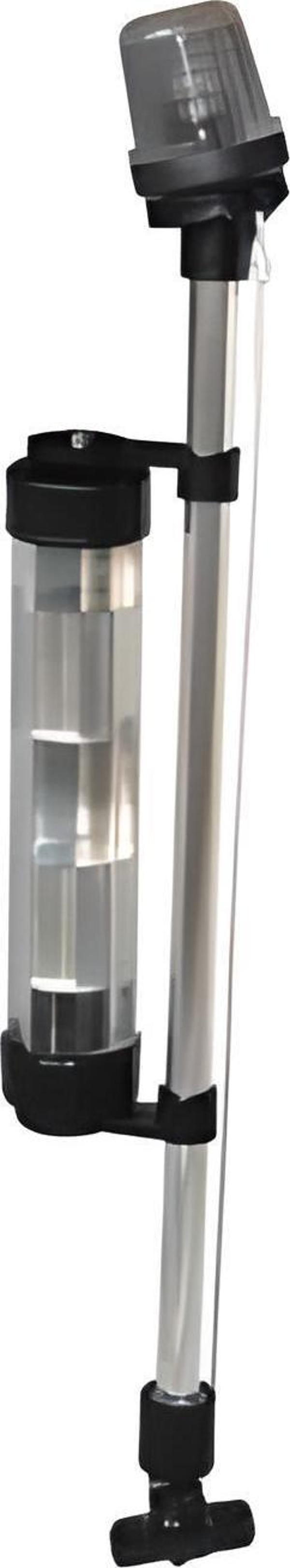 IŞIKLI BAYRAK DİREĞİ KATLANABİLİR REFLEKTÖRLÜ 55CM - SİYAH - Image 1