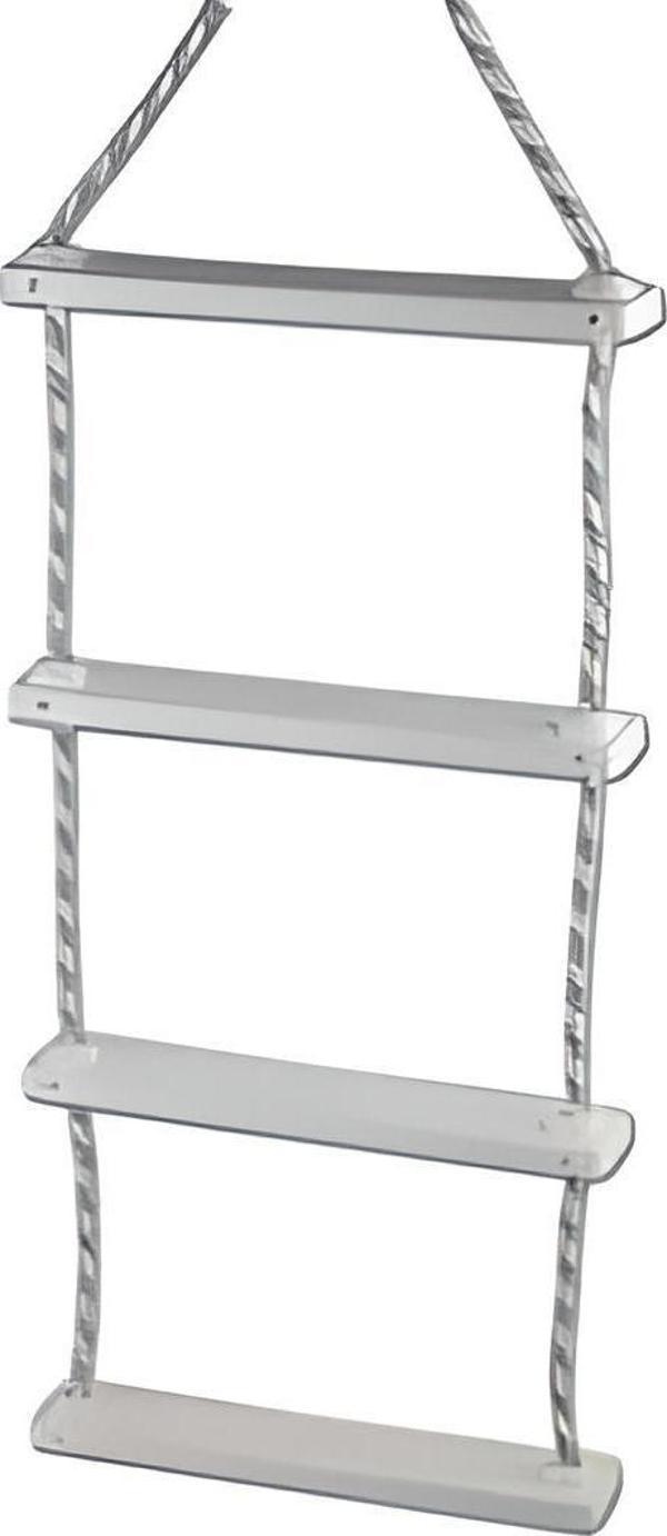İP MERDİVEN 4 BASAMAKLI GENİŞLİK: 29cm BOY: 75cm TEKNE VE KARAVAN İÇİN  - Image 1