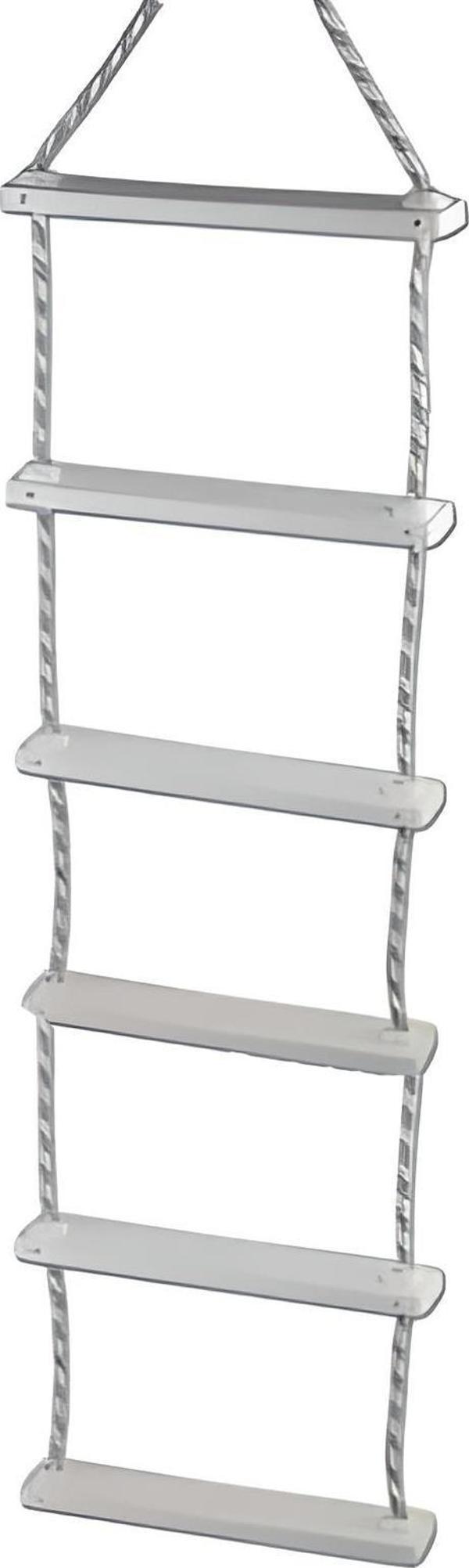 İP MERDİVEN 6 BASAMAKLI GENİŞLİK: 29cm BOY: 125cm TEKNE VE KARAVAN İÇİN   - Image 1