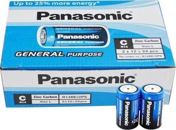 Panasonic R14BE 2PS Manganez C Boy Orta Boy Pil 24 Lü Paket - Image 1