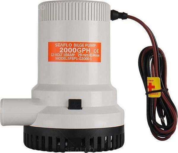 SEAFLO SİNTİNE POMPASI 2000 GPH 12 V TEKNE, YAT VE KARAVAN - Image 1
