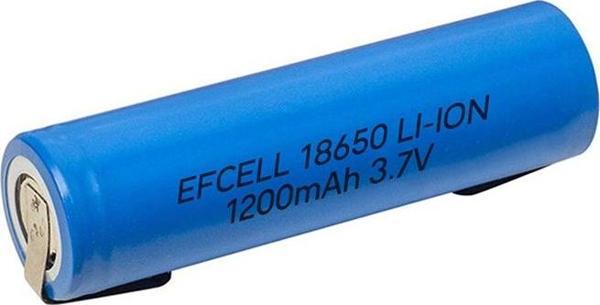 Ayt Efcell 18650 3.7 Volt 1200 mAh Li-iOn Başlıksız Puntalı Mavi Pil - Image 1