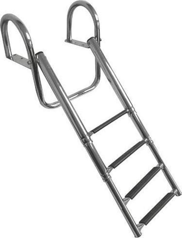 PLATFORM ÜSTÜ TELESKOPİK KROM MERDİVEN 4'LÜ - Image 1