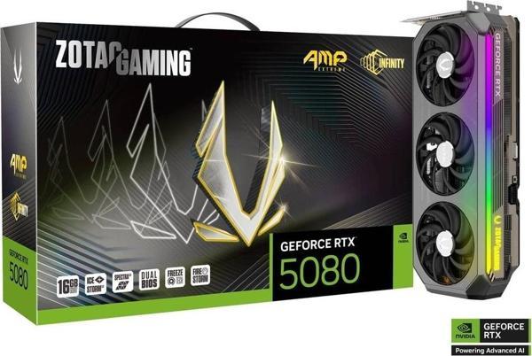 Zotac Gamıng Geforce Rtx 5080 Amp Extreme Infınıty 16Gb 256Bıt Gddr7 Ekran Kartı - Image 1