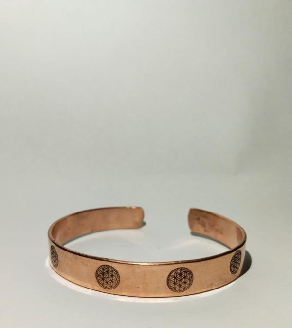 Hayat Ağacı Bileklik El Yapımı Saf Bakır Bileklik Şık Aksesuar - Image 1