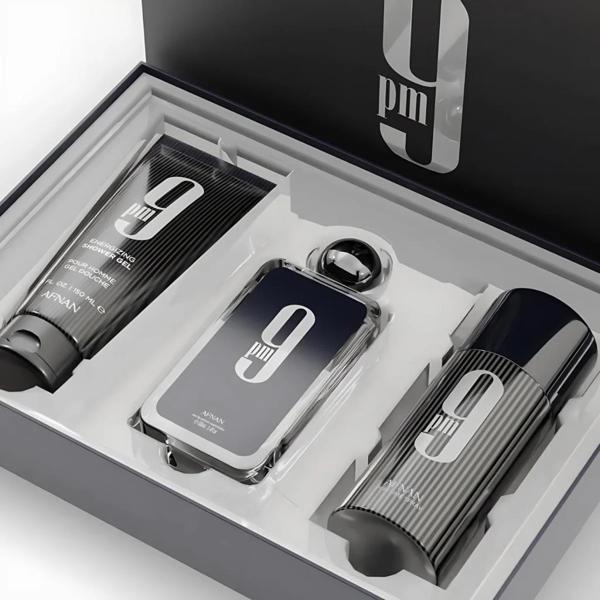 Afnan 9 Pm Eau De Parfum Erkek Parfüm Seti - Image 1