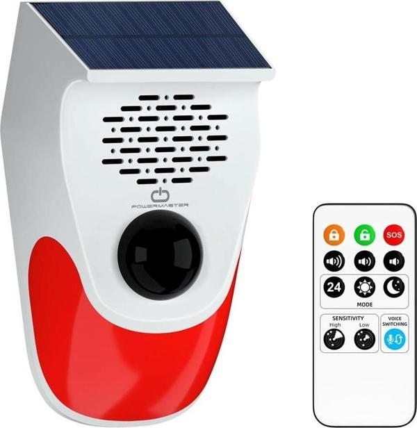 POWERMASTER PM-26240 SOLAR SESLİ IŞIKLI ALARM SİSTEMİ - Image 1
