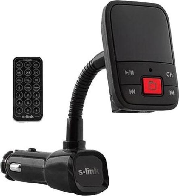 S-LINK SL-FM65 USB/SD ŞARJLI FM TRANSMITTER - Image 1