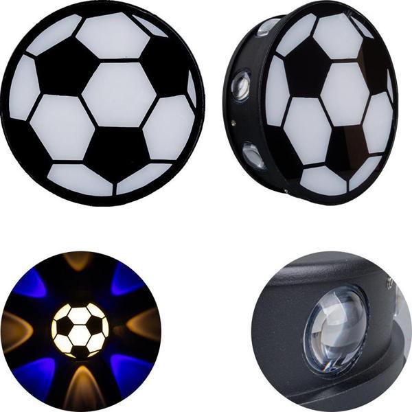 Ayt Powermaster Duvar Aplik Gün Işığı Mavi Futbol Topu Dekorlu Dekoratif Gece Lambası Led Aydınlatma 16x5 Cm - Image 1