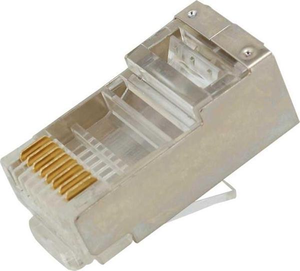 Powermaster Pm-2334 Metal RJ45 Cat5 İnternet Jack Metal Uç 8P 8C 100 Lü Paket Ethernet Soketi - Image 1