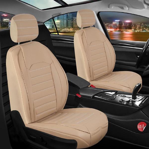 
Lüx Deri Oto Koltuk Kılıfı Ön Arka Takım Orijinal Serisi BEJ - Image 1