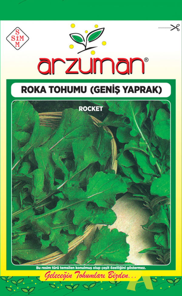 GENİŞ YAPRAK ROKA TOHUMU 25 GR ORT 7500 AD TOHUM - Image 1
