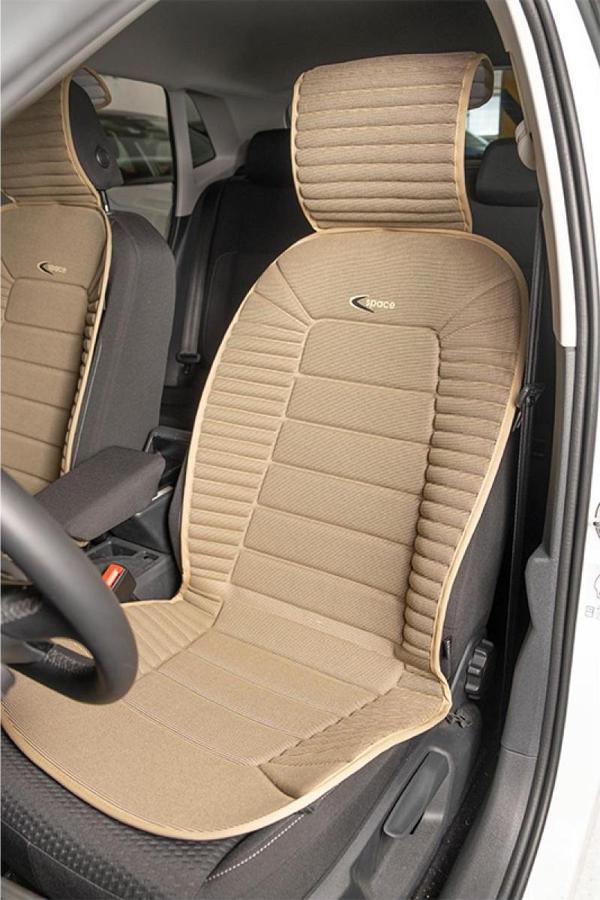 
Chevrolet Lacetti Lüx Oto Koltuk Minderi Ön 2'li Set Bumerang Serisi BEJ - Image 1