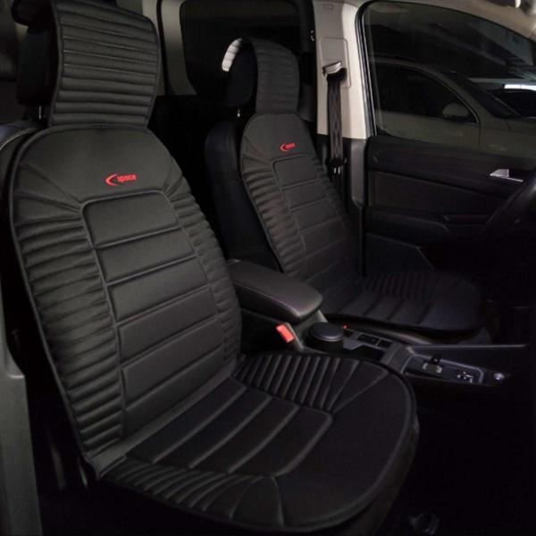 
Citroen C1 Lüx Oto Koltuk Minderi Ön 2'li Set Bumerang Serisi SİYAH - Image 1