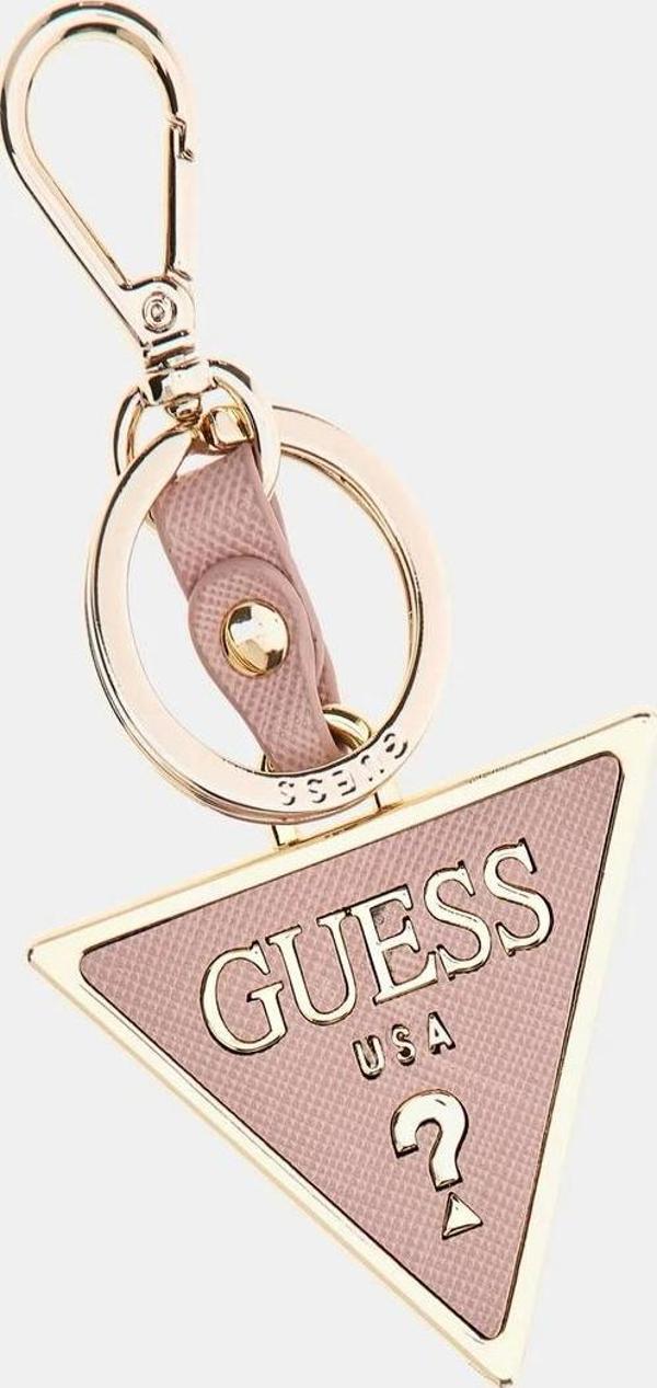 Guess Kadın Pembe Üçgen Logolu Anahtarlık - Image 1
