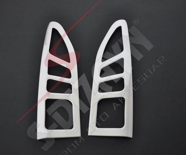 Citroen Berlingo Uyumlu Krom Stop Çerçevesi 2 Parça 2008-2011 - Image 1