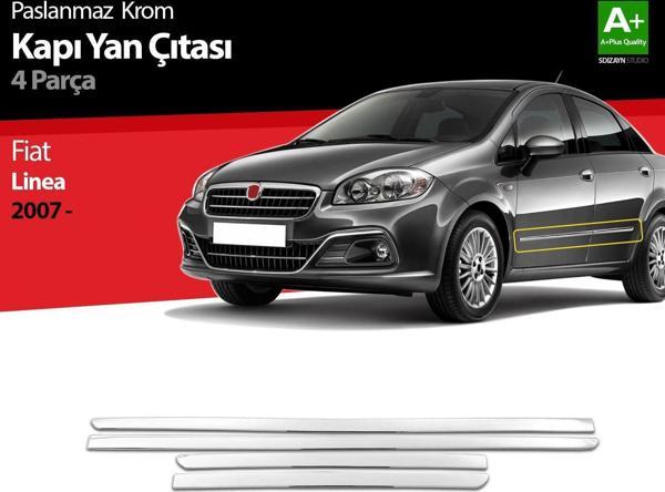 Fiat Linea Uyumlu Krom Kapı Yan Çıtası 2007 Üzeri - Image 1