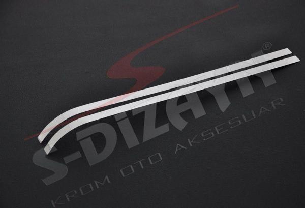Citroen Berlingo Uyumlu Krom Sürgülü Kapı Çıtası 2 Parça 2008-2018 - Image 1