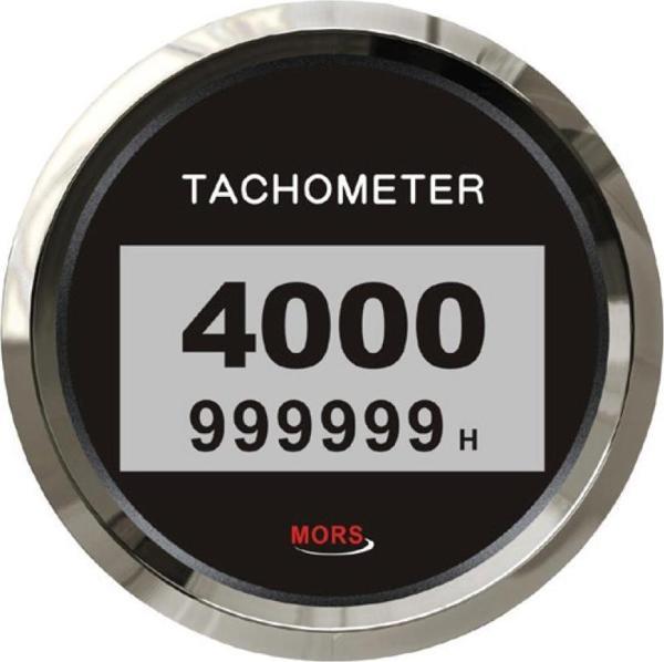 Mors Dijital Devir Göstergesi 4000 Rpm 12-24 Volt Siyah - Image 1