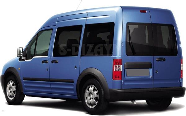 Ford Connect Uyumlu Krom Cam Çıtası 2 Parça 2002-2014 - Image 1