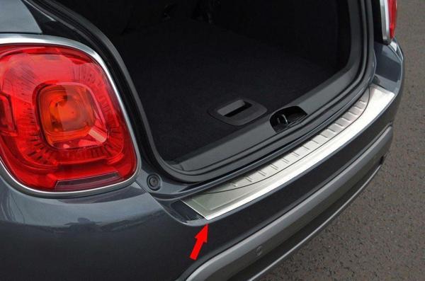 Fiat 500X Uyumlu Krom Arka Tampon Eşiği 2015 Üzeri - Image 1