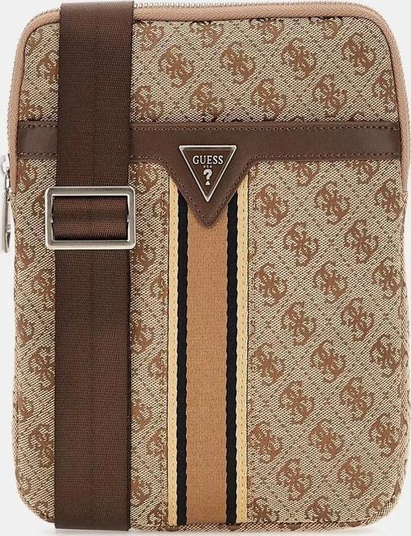 Guess ErkeK Bej Milano 4G Logolu Mini Çapraz Çanta - Image 1