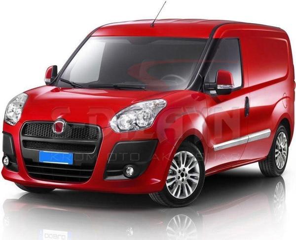 Fiat Doblo Uyumlu Krom Yan Kapı Çıtası 4 Parça 2010 Üzeri - Image 1