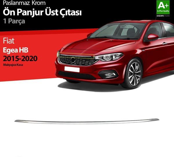 Fiat Egea Uyumlu Hatchback Krom Ön Panjur Üst Çıtası 2015-2020 - Image 1