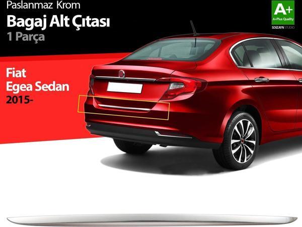 Fiat Egea Uyumlu Sedan Krom Bagaj Alt Çıtası 2015 Üzeri - Image 1