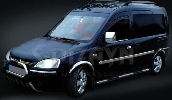 Opel Combo Uyumlu C Krom Yan Kapı Çıtası 4 Parça 2001-2011 - Image 1