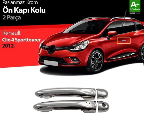 Renault Clio Uyumlu 4 Sport Tourer Krom Kapı Kolu 2 Kapı 2012 Üzeri - Image 1
