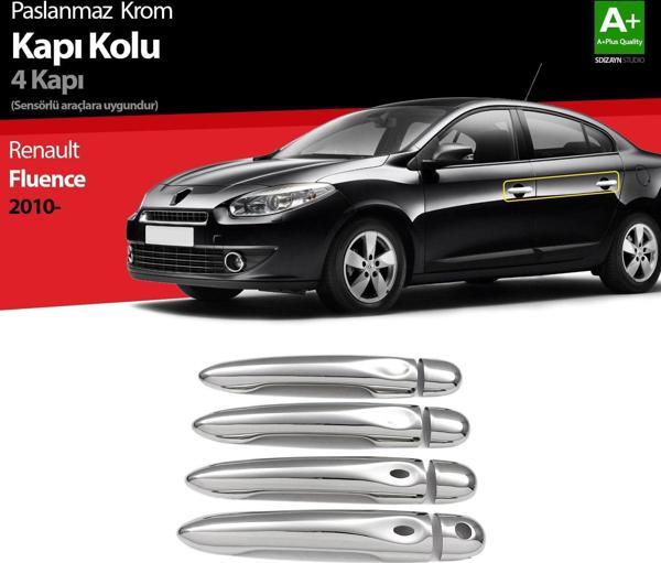 Renault Fluence Uyumlu Krom Kapı Kolu 4 Kapı Sensörlü 2010 Üzeri - Image 1