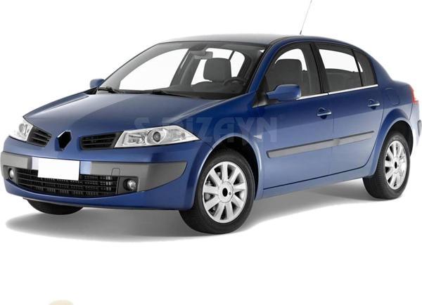 Renault Megane Uyumlu 2 Sedan Krom Cam Çıtası 4 Parça 2004-2010 - Image 1