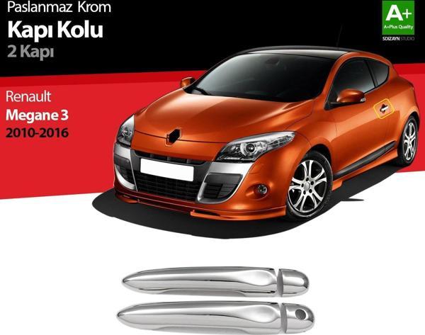 Renault Megane Uyumlu 3 Krom Kapı Kolu 2 Kapı 2010-2016 - Image 1