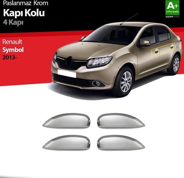 Renault Symbol Uyumlu 3 Krom Kapı Kolu 4 Kapı 2013 Üzeri - Image 1
