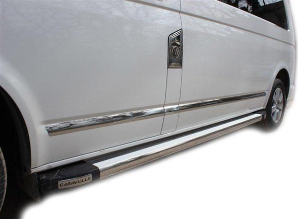 Volkswagen Transporter Uyumlu T5 Yan Kapı Çıtası 7 Parça Çelik(Uzun Ş) 2003-2010 - Image 1