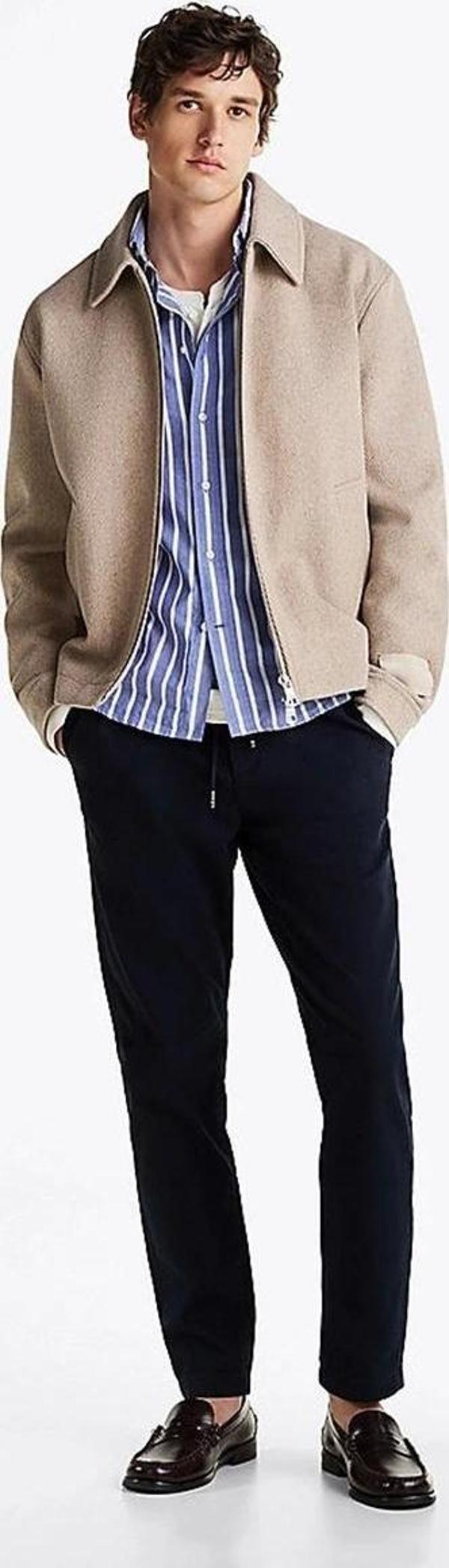 Tommy Hilfiger Erkek Lacivert Chıno Pantolon - Image 1