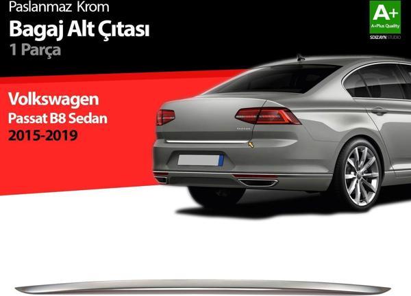 Volkswagen Passat Uyumlu B8 Krom Bagaj Alt Çıtası 2015 Üzeri - Image 1
