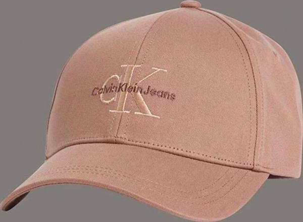 Calvin Klein Jeans Kadın Pembe Mono Logo Şapka - Image 1